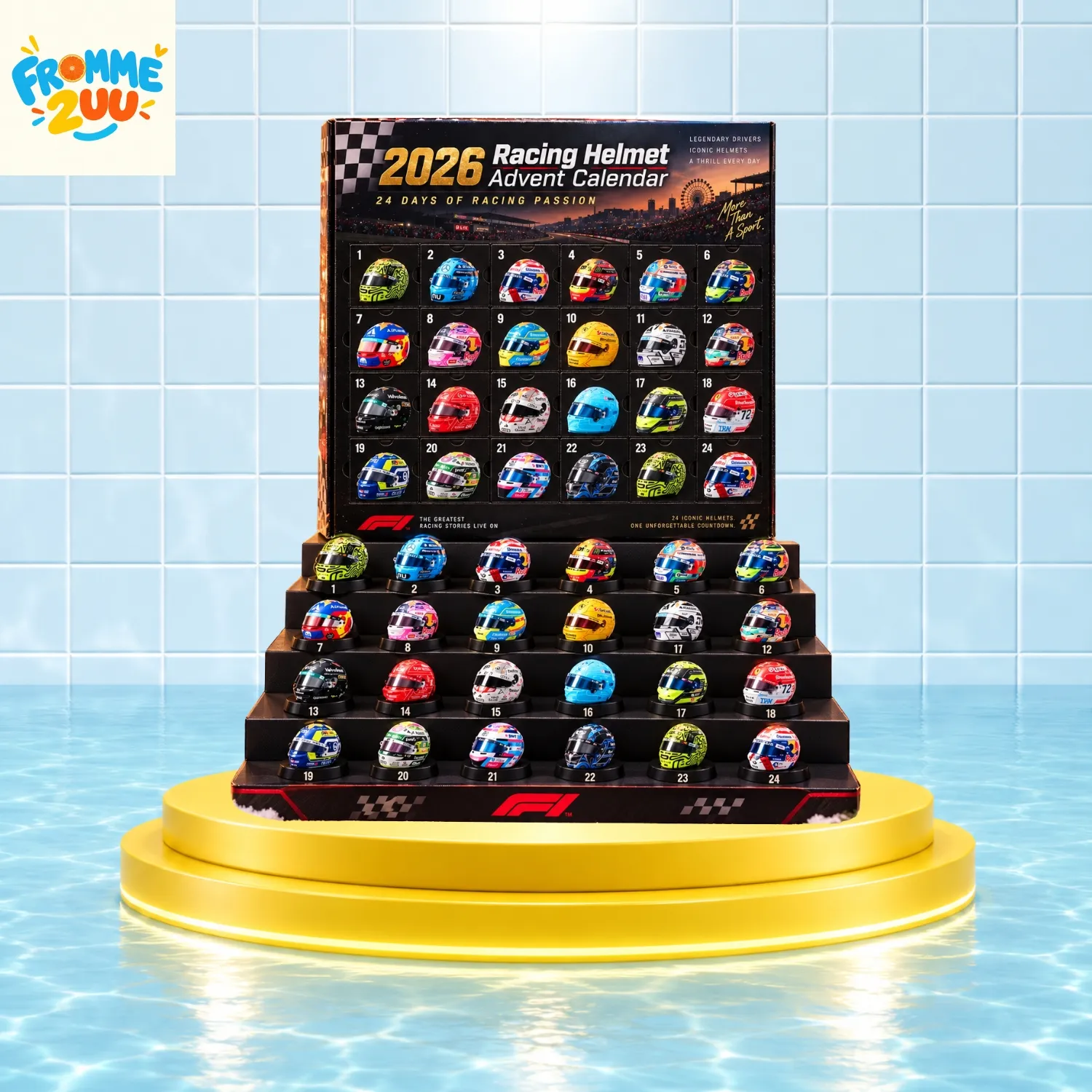 24 Days Of Christmas 2026 Racing Helmet Advent Calendar