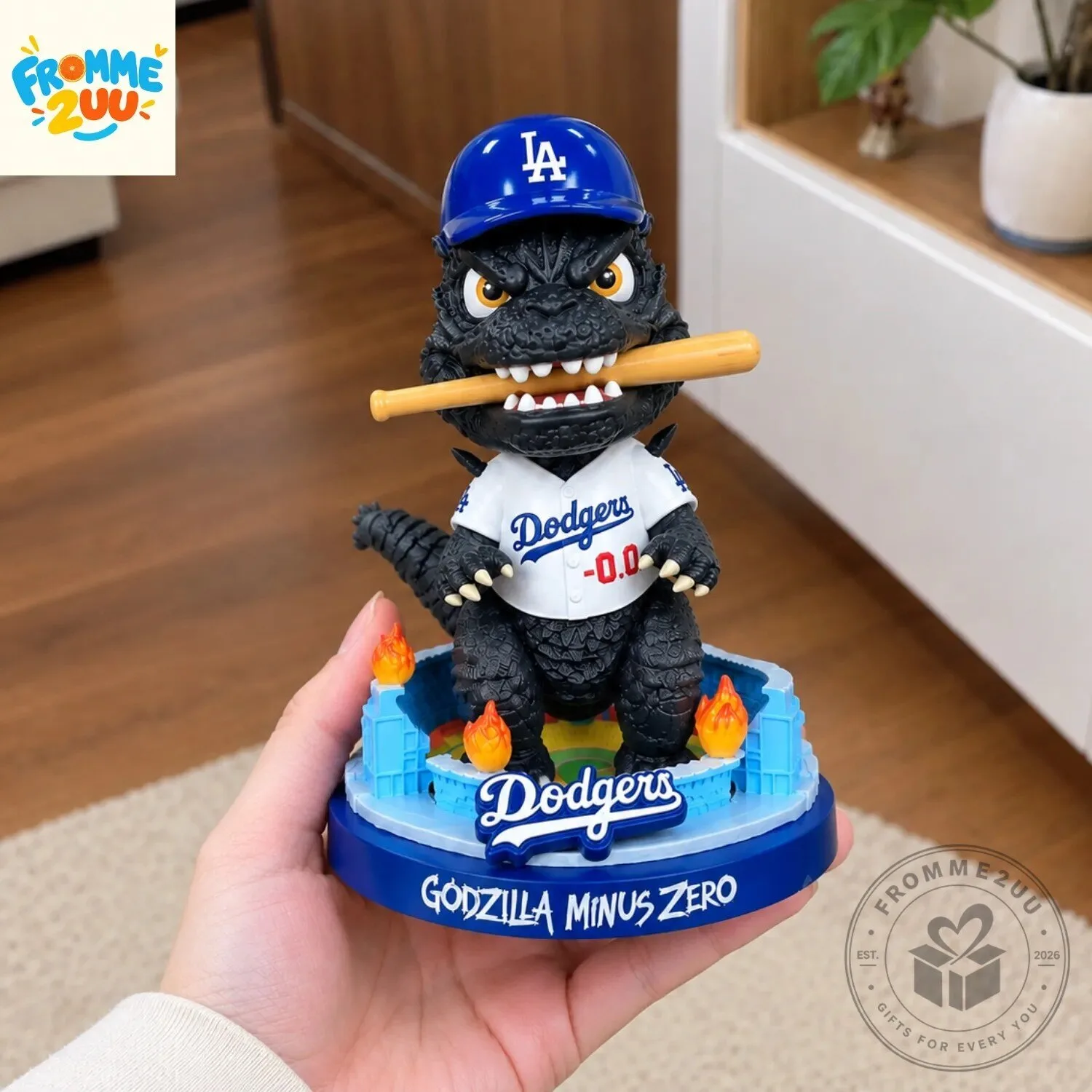 LA Dodgers x Godzilla Minus Zero Baseball Collectible Figurine 7 LA Dodgers x Godzilla Minus Zero Baseball Collectible Figurine