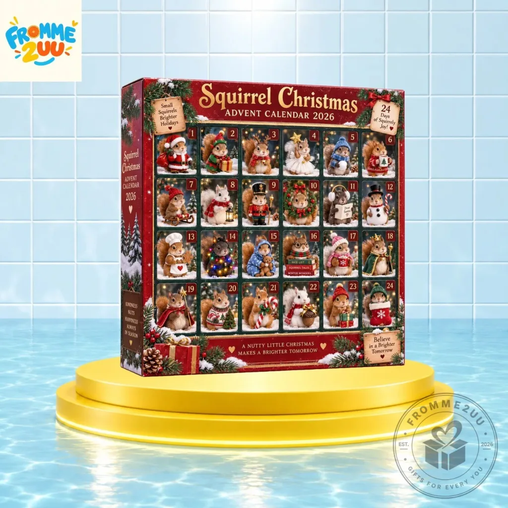 Squirrel Christmas Advent Calendar 24 Days