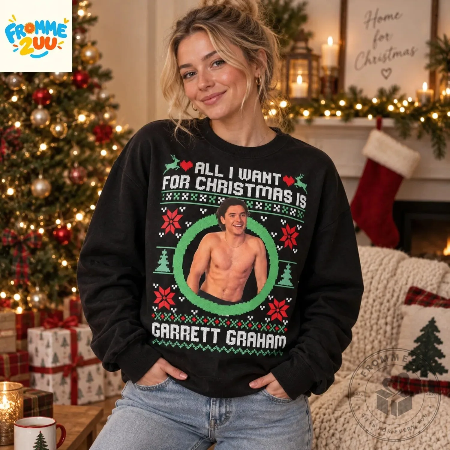 All I Want For Christmas Is Garrett Graham Ugly Sweater 5 All I Want For Christmas Is Garrett Graham Ugly Sweater