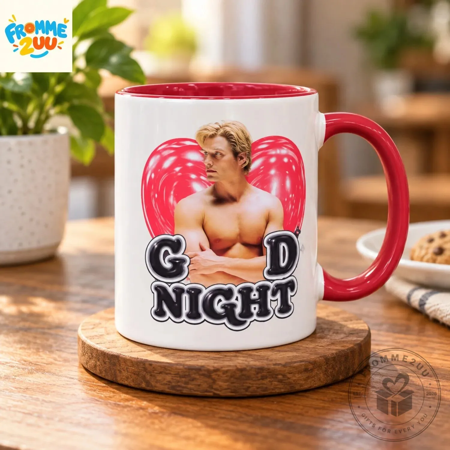 Good Night Dean DeLaurentis Heart Mug 4 Good Night Dean DeLaurentis Heart Mug