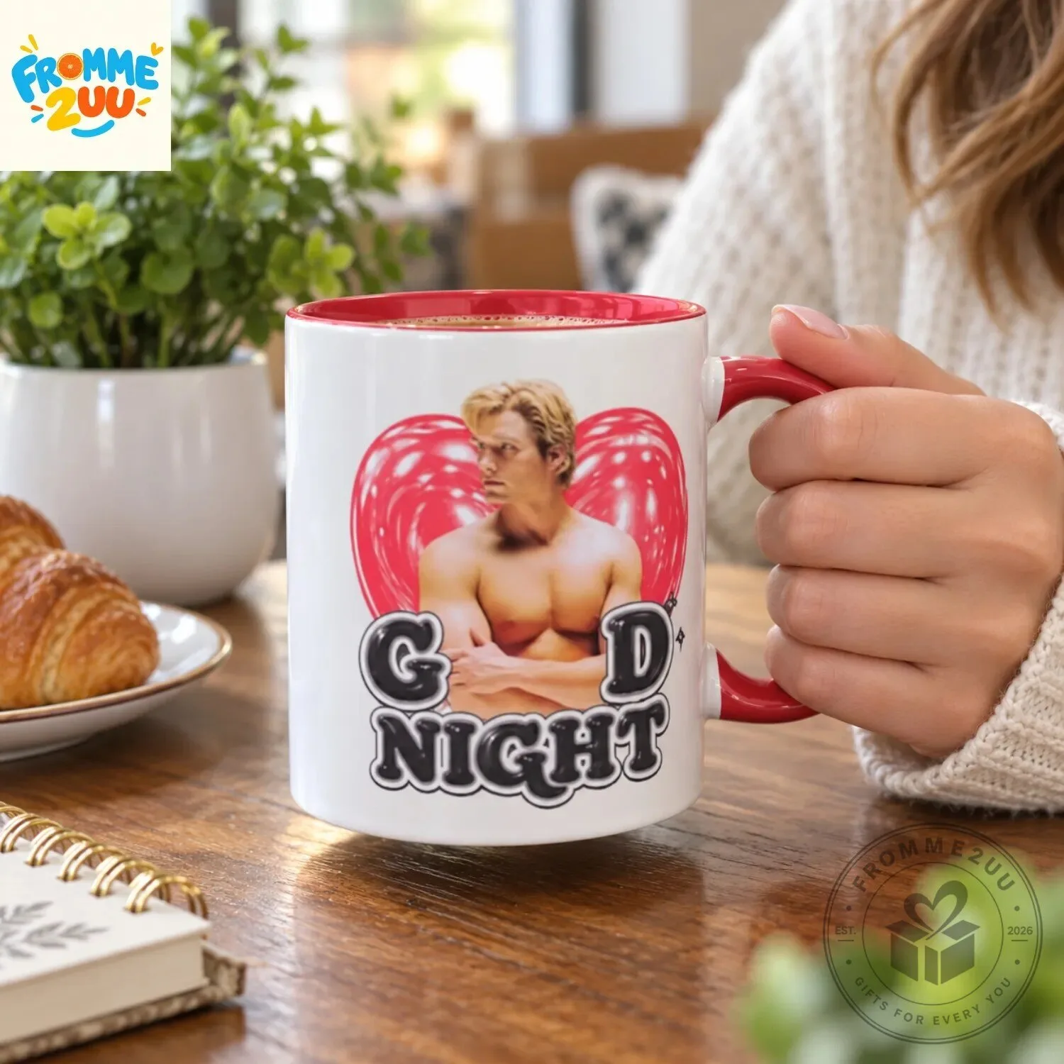 Good Night Dean DeLaurentis Heart Mug 5 Good Night Dean DeLaurentis Heart Mug