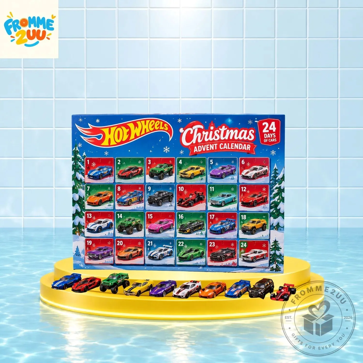 Hot Wheels Style Christmas Advent Calendar