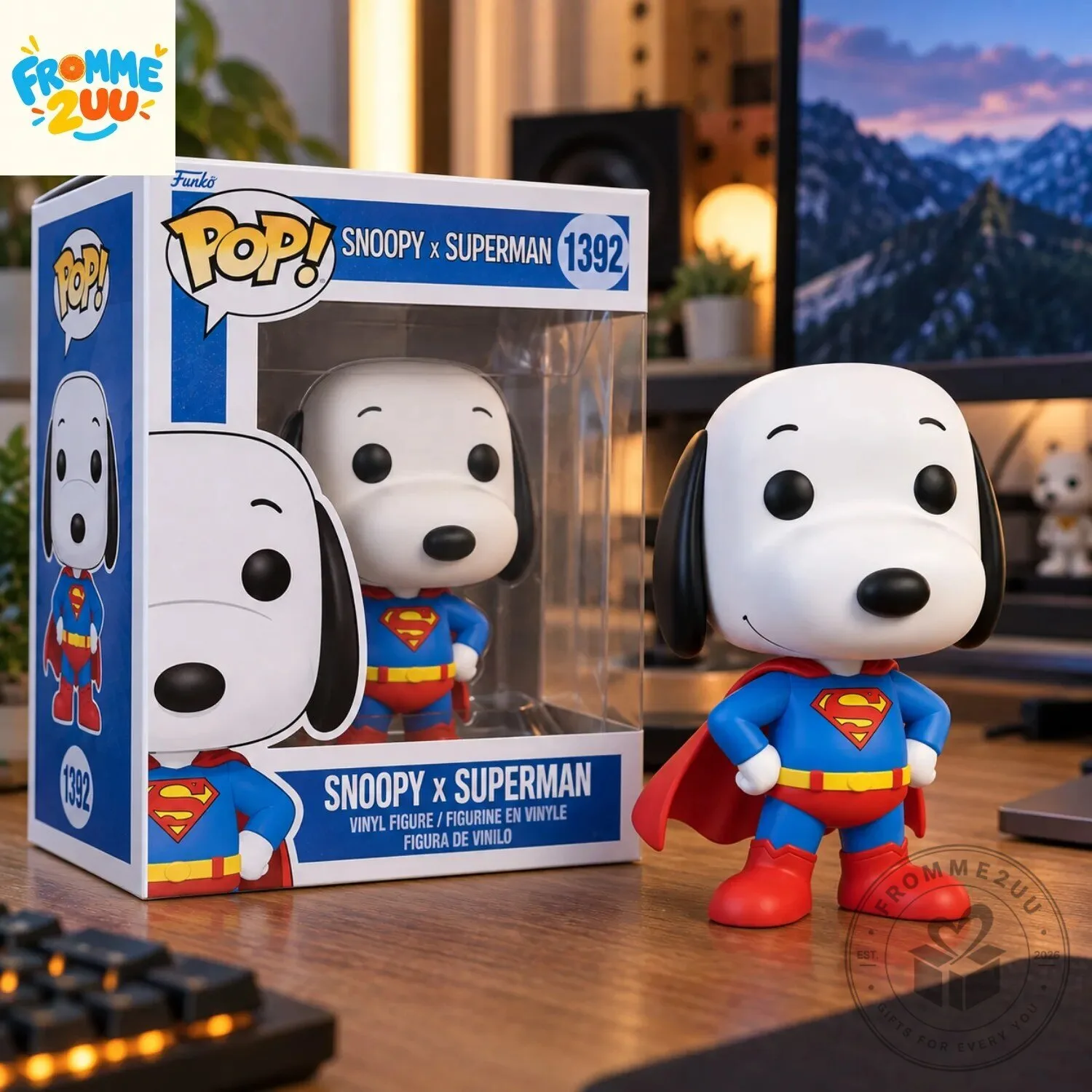 Funny 3D Snoopy x Superman Funko Pop 4 Funny 3D Snoopy x Superman Funko Pop