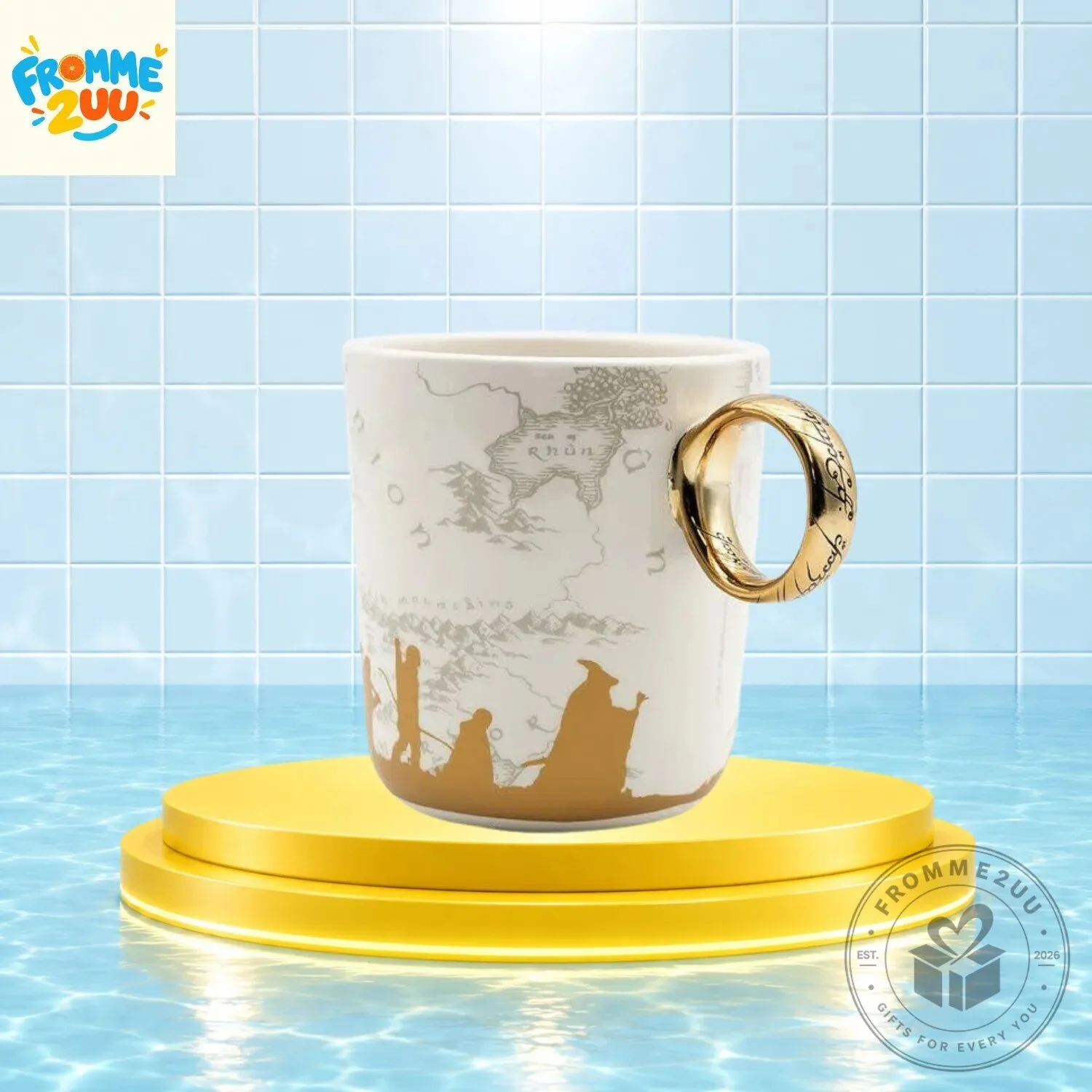 The Lord of the Rings Middle-Earth Map Ceramic Mug