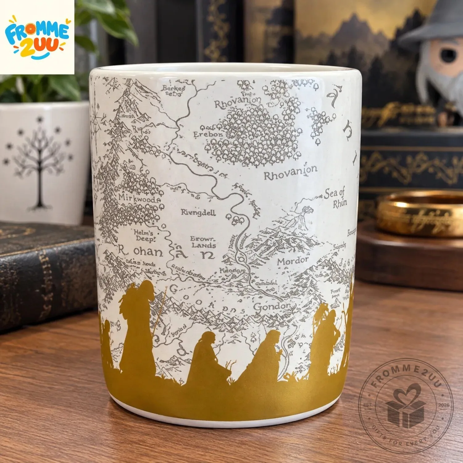 The Lord of the Rings Middle-Earth Map Ceramic Mug 5 The Lord of the Rings Middle-Earth Map Ceramic Mug