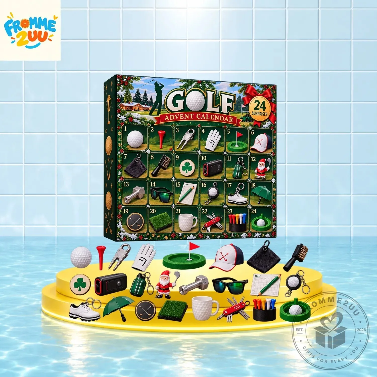 24-Day Golf Christmas Advent Calendar