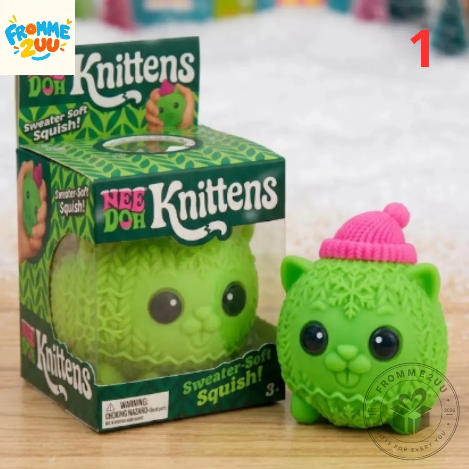 NeeDoh Knittens Sweater-Soft Cat Squishy Toy 4 NeeDoh Knittens Sweater-Soft Cat Squishy Toy