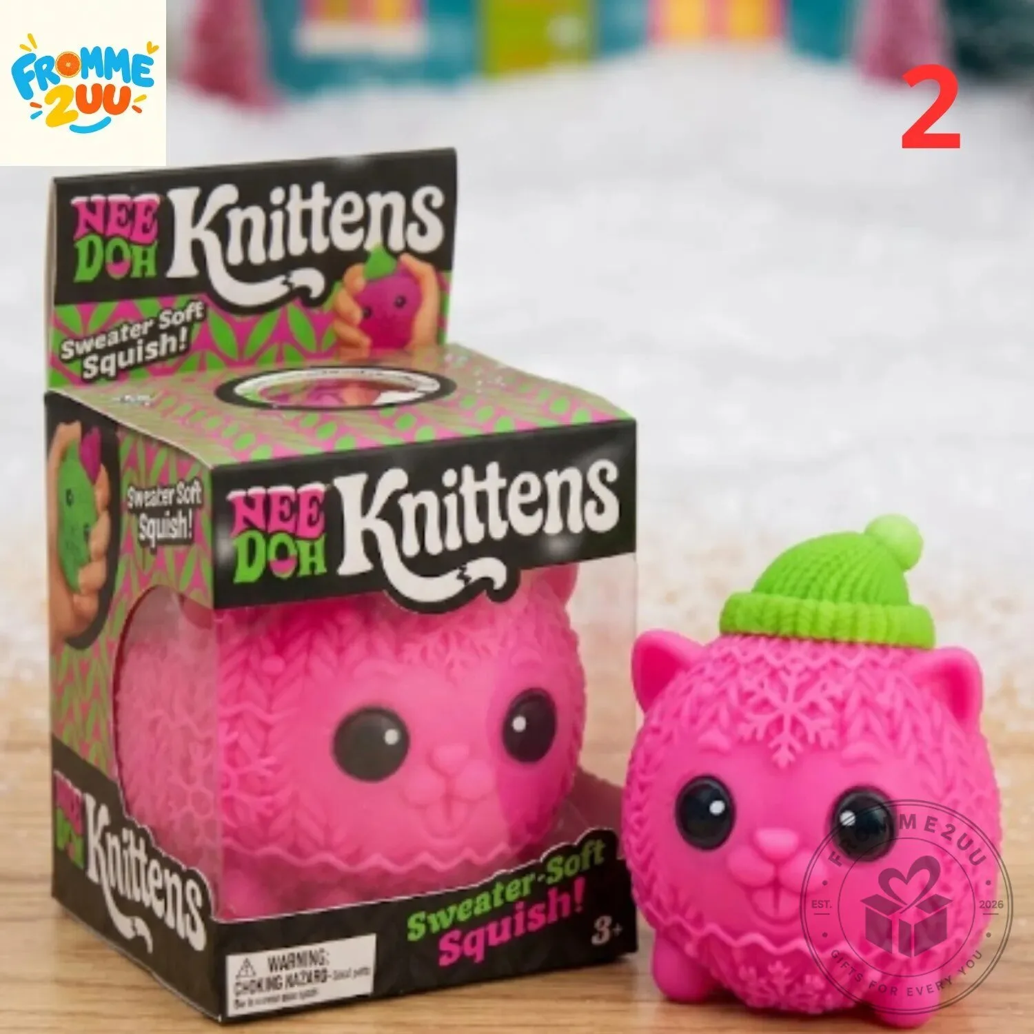 NeeDoh Knittens Sweater-Soft Cat Squishy Toy 5 NeeDoh Knittens Sweater-Soft Cat Squishy Toy