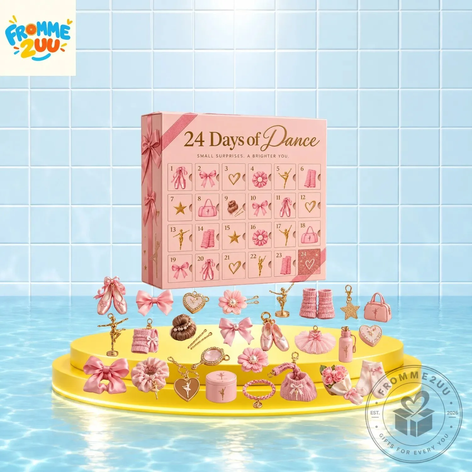 24 Days of Dance Pink Ballet Advent Calendar