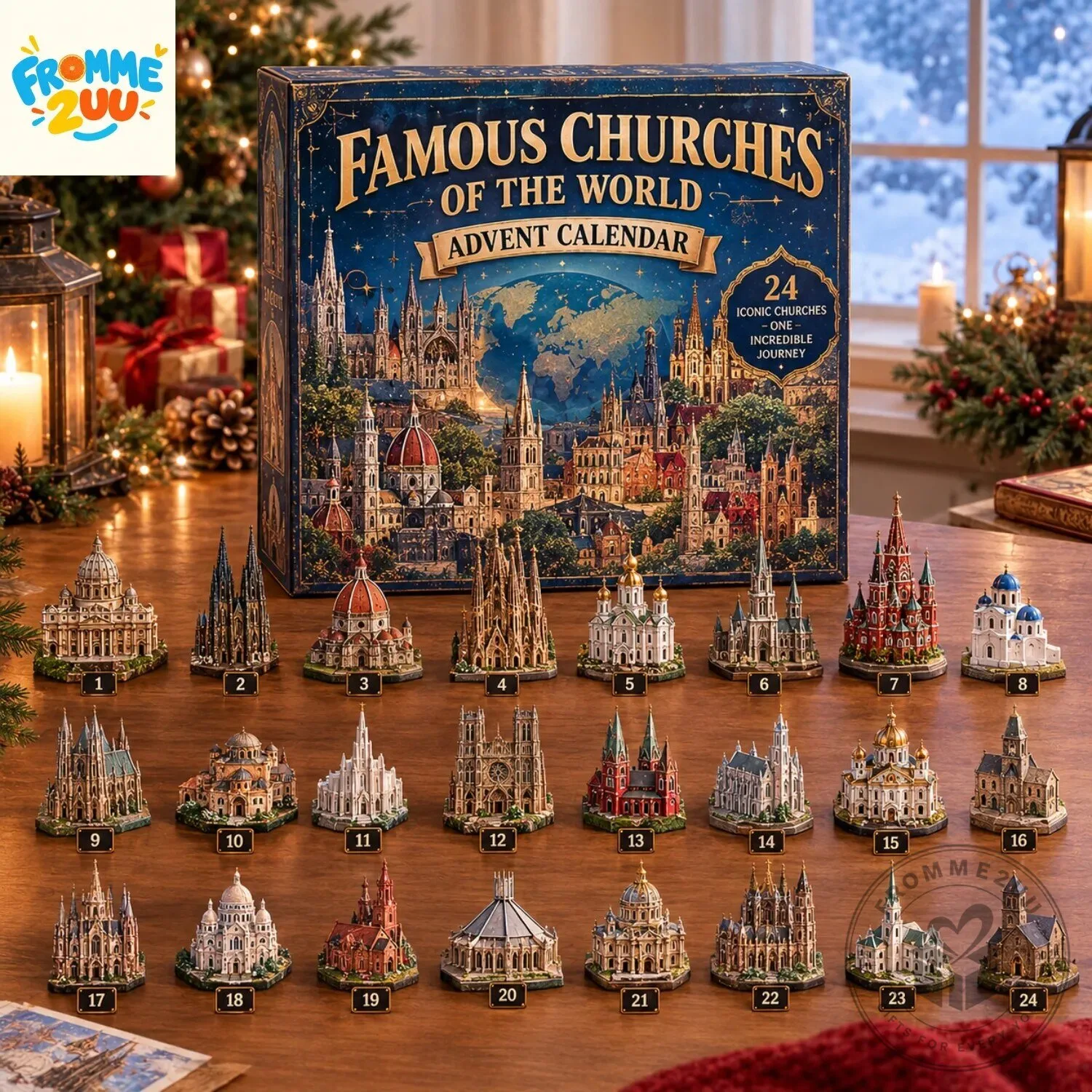 Famous Churches of the World Advent Calendar 24 Days 4 Famous Churches of the World Advent Calendar 24 Days