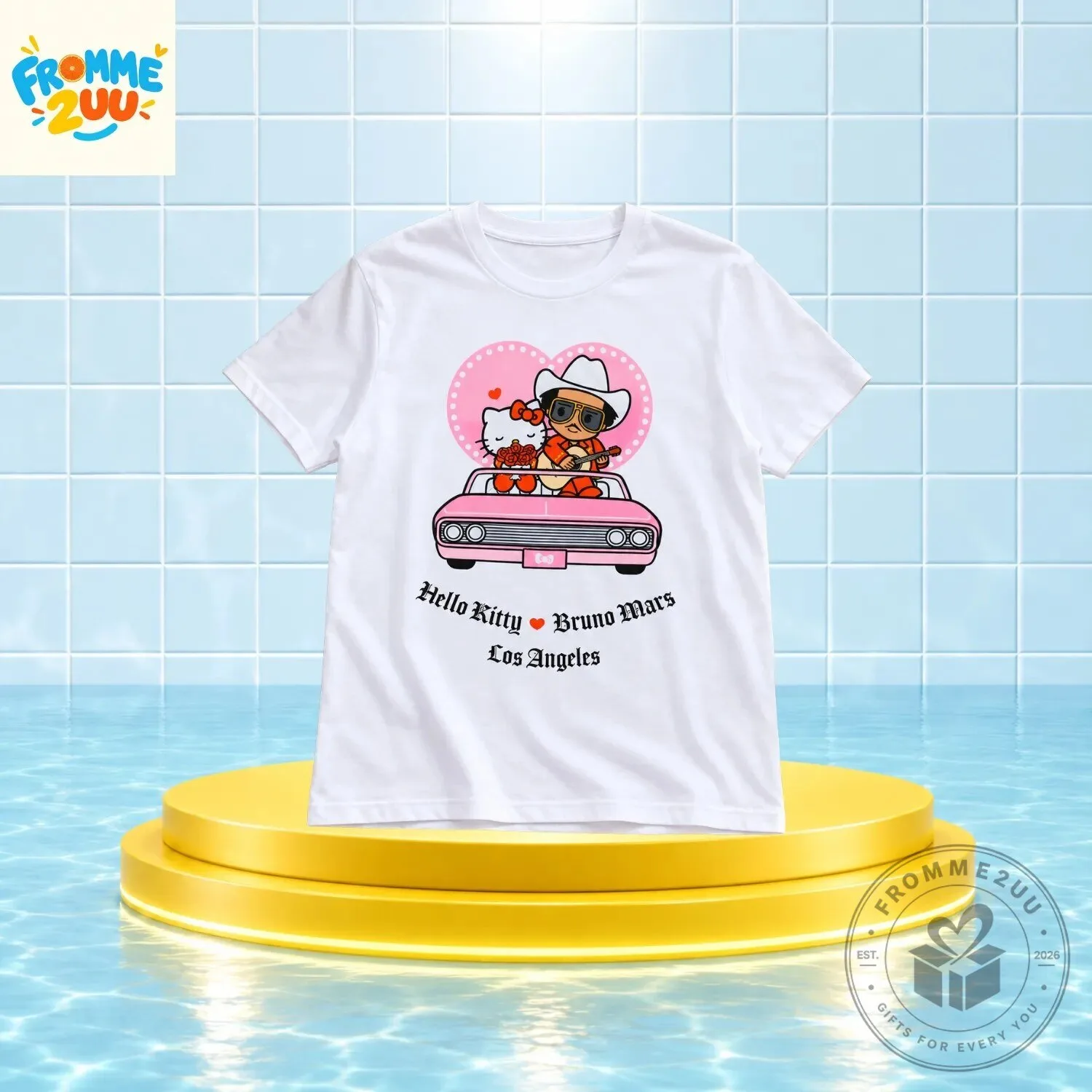 Hello Kitty x Bruno Mars Los Angeles T-Shirt