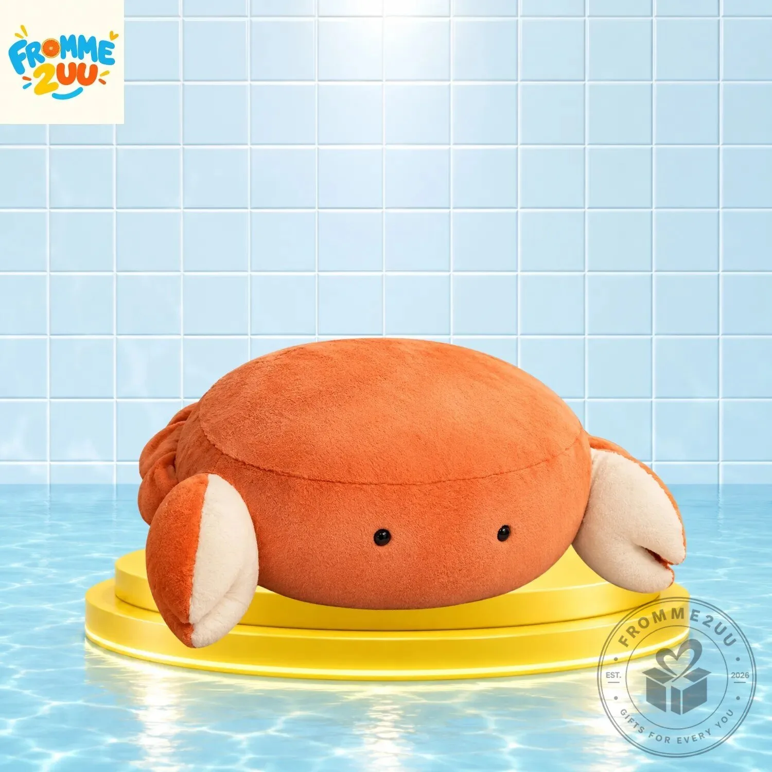 Cute Orange Ocean Crab Plush Toy