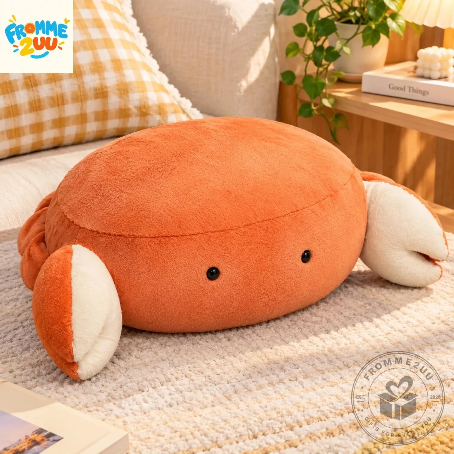 Cute Orange Ocean Crab Plush Toy 4 Cute Orange Ocean Crab Plush Toy