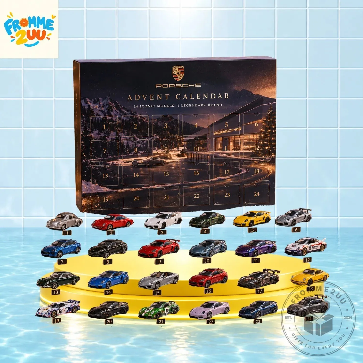Porsche Advent Calendar 24 Days Christmas Countdown Box