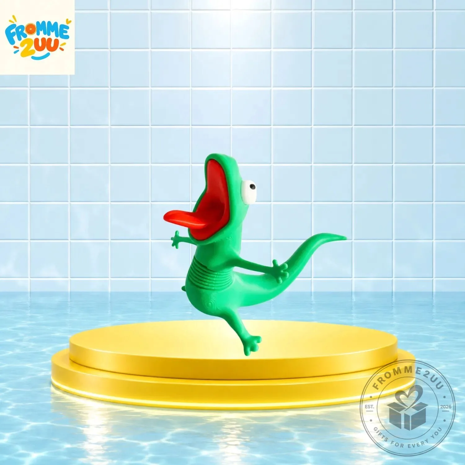 Funny Lizard Fidget Toy for Motorcycle & Desk Decor