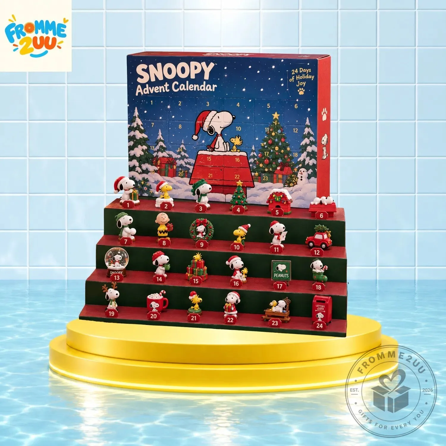 Snoopy Peanuts 24 Days Christmas Advent Calendar