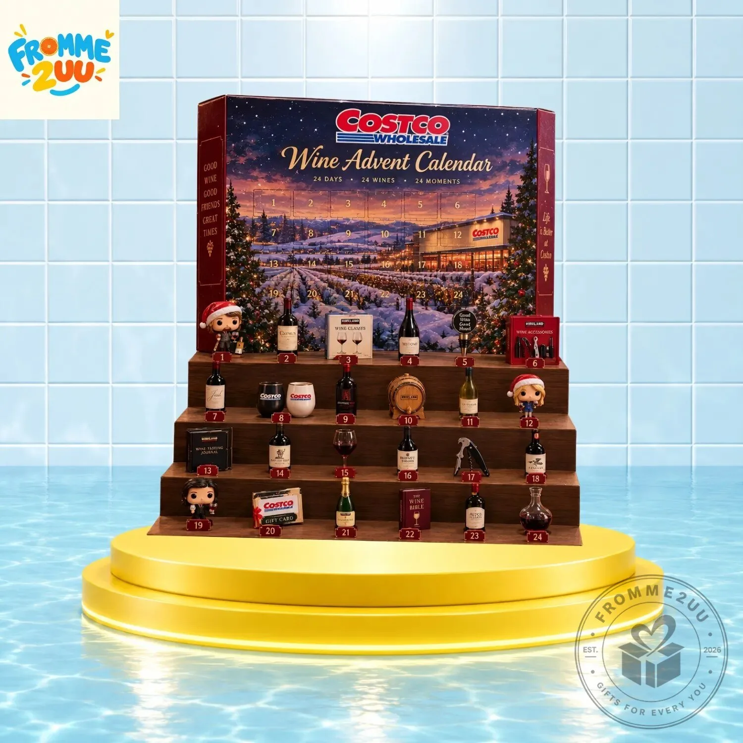Costco Wholesale Wine 24 Days Christmas Advent Calendar